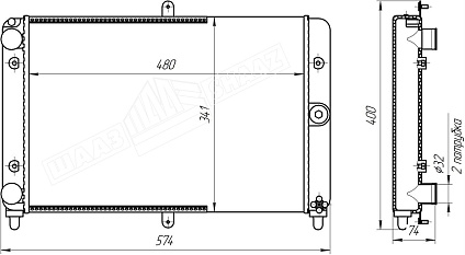 картинка 2108А-1301010  - Шадринский Автоагрегатный завод