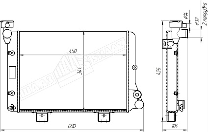 картинка 2106А-1301010  - Шадринский Автоагрегатный завод
